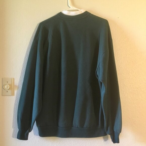 VTG 90s Ugly Christmas Sweatshirt Cardinals Blue Jays Chickadees Birder Grandma - Picture 3 of 7